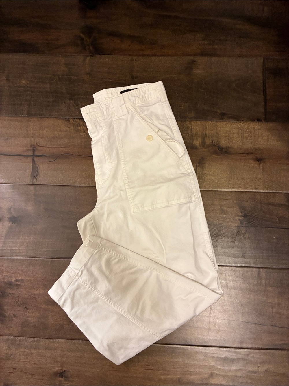 Banana Republic White Cargo Pants